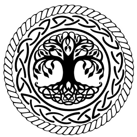 Premium Vector Tree Of Life Yggdrasil Vector