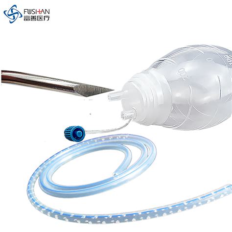 Fushan Surgical Instruments Perforated Round Silicone Wound Drain Kit W