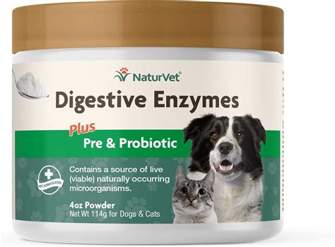 NaturVet Enzimas digestivas para perros además de probióticos y