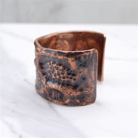 Copper Pipe Cuff Handmade Bracelet Galeforce Design Jewelry