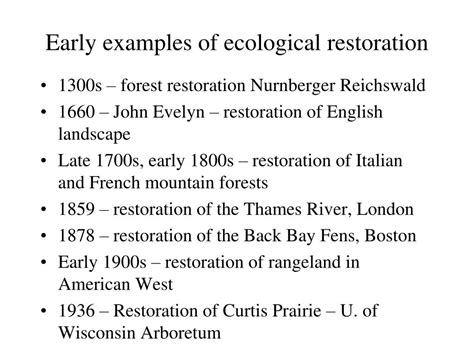 Ppt Restoration Ecology Powerpoint Presentation Free Download Id