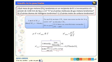 003 Ecuación Gases Ideales YouTube