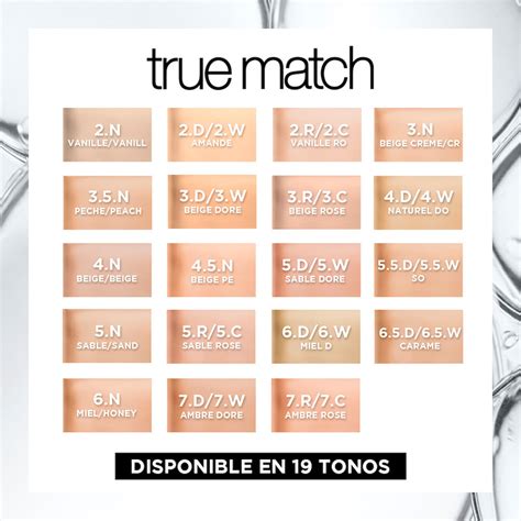 Base De Maquillaje L Quida L Or Al True Match D W Naturel Do Ml