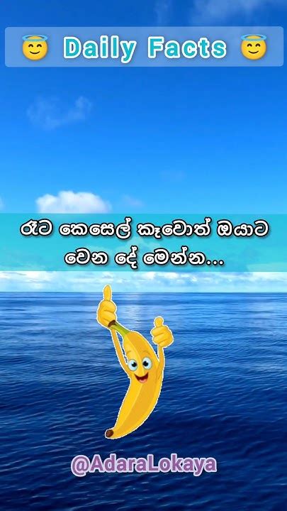 අම්මෝ රෑට කෙසෙල් කෑවොත් ඔයාට වෙන දේ මෙන්න😢😮 Shorts Health