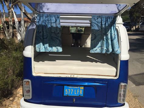 Vw Bus Riviera Camper Blue White Classic Volkswagen Bus