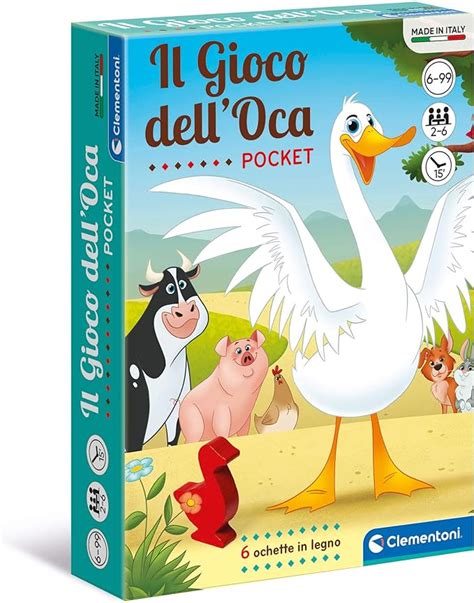 Clementoni Dell Oca Pocket Mazzo Carte Per Bambini Da Tavolo Gioco