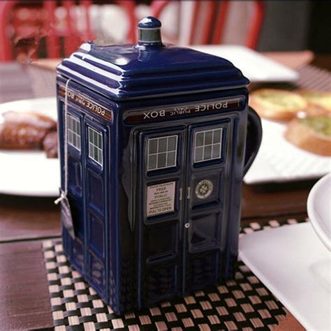 Kreative Geschenk Doctor Who Figural Tardis Porzellan Quadratischen