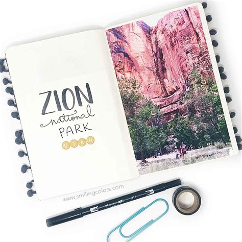 How To Make A Traveler S Notebook Scrapbook Smiling Colors