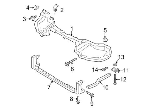 Ford Escape Radiator Support Tie Bar Upper CJ5Z8A284A Lakeland