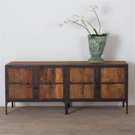 20 The Best Black Oak Wood And Wrought Iron Sideboards