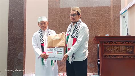 Bantu Palestina Masjid Al Barakah Salurkan Donasi Kemanusiaan