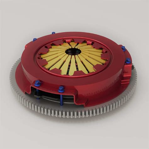 clutch assembly  model  cadd edutec