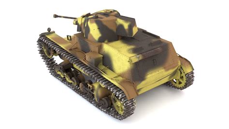 3D model English Vickers 7TP tank PBR Game Ready VR AR low-poly 3d ...