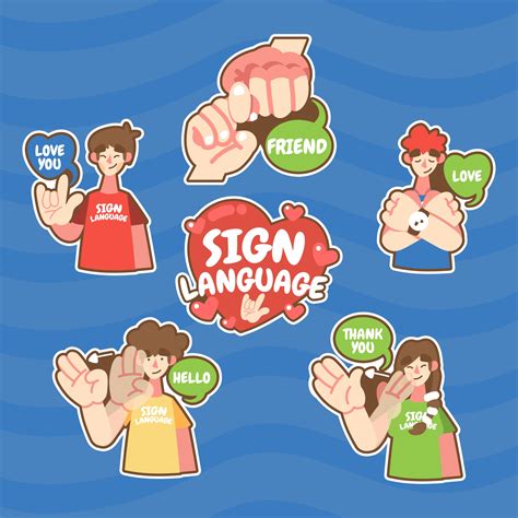 Friend Sign Language Clipart