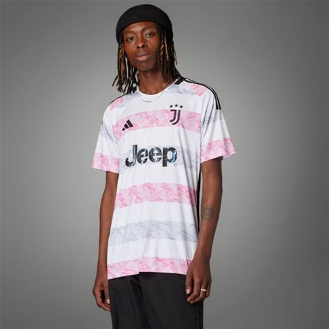 Adidas Men S Soccer Juventus 23 24 Away Jersey White Free Shipping