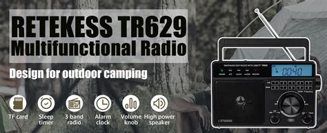 Retekess Tr Radio Am Fm Portable Radio Support Recording Usb Tf