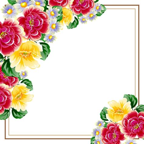 watercolor floral border — Stock Photo © olies #107136826