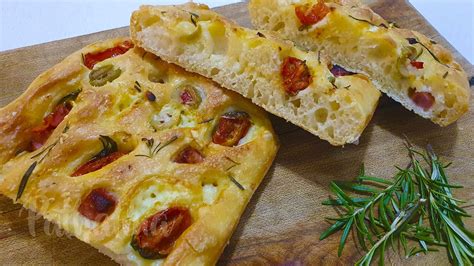 FOCACCIA SIN AMASAR RECETA DE FOCACCIA SUPER FÁCIL YouTube