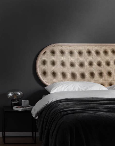 The Dawn Headboard Rattan Leather And Oak By Thornam Unique