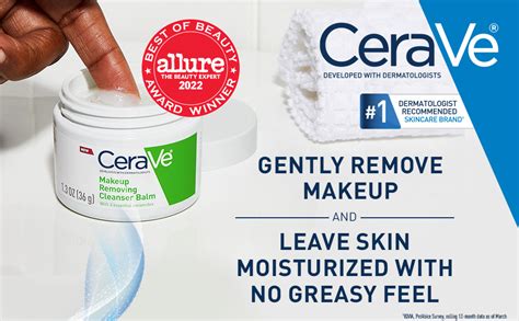 Cerave Cleansing Balm Hydrating Makeup Remover With Ceramides And