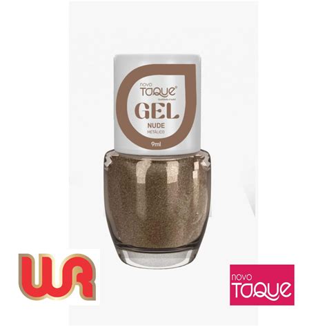 NOVO TOQUE ESMALTE GEL METALICO NUDE WR DISTRIBUIDORA