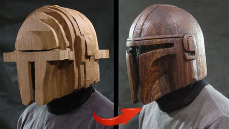 I Made A Mandalorian Wooden Helmet Bored Panda