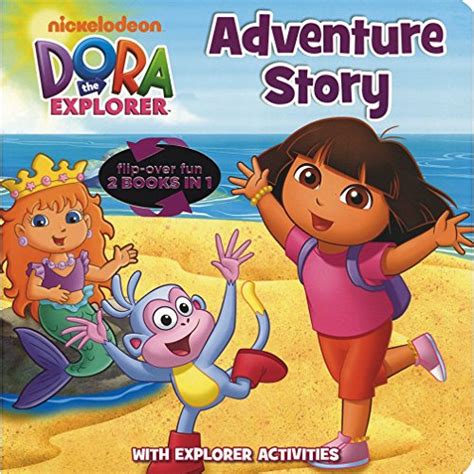 Dora The Explorer Flip Me Over Story Book Flip Over Fun 2 Books In 1 Nickelodeon