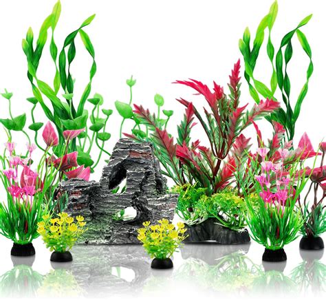 QUOZUO Aquarium Decoration Plante Plantes Artificielle Aquarium Deco