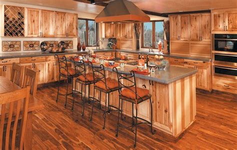 Spectacular Hickory Kitchen Cabinets Rustic Kitchen Ideas Kitchen Island Rustic Kitchen