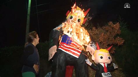 Trump Devils Burned To Drive Away Bad Spirits Nbc News