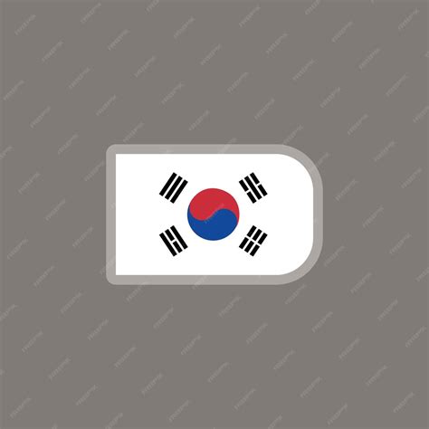 Premium Vector Illustration Of South Korea Flag Template