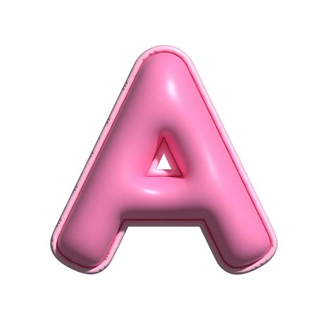 The Letter A In Pink