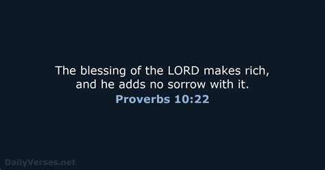 August 23 2022 Bible Verse Of The Day NRSV Proverbs 10 22