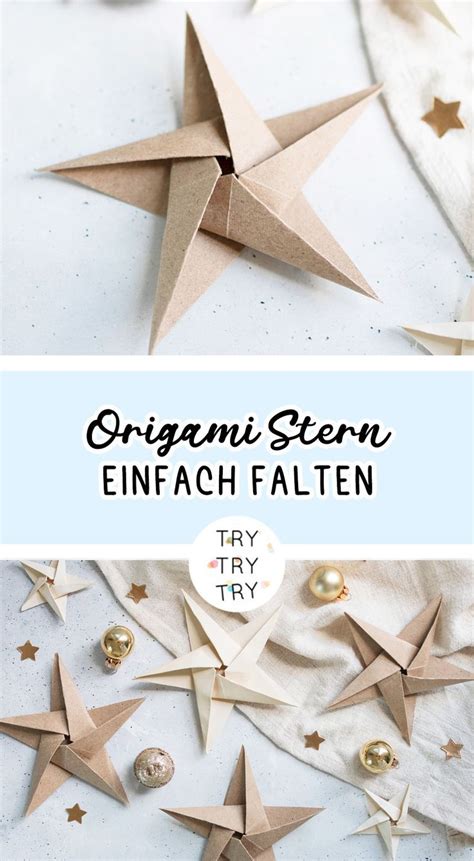 Origami Stern F R Weihnachten Falten Einfache Anleitung Rezept