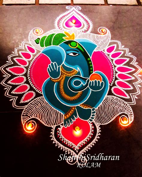 Beautiful Lord Ganesh Rangoli Designs For Diwali Home Decoration Diwalirangolidesigns