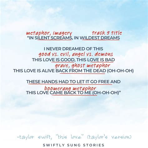 Taylor's Heart, Back From The Dead: "This Love" Analysis, Line by Line ...