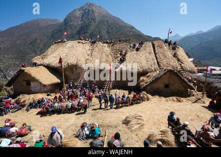 Most People Live In Thatched Roof Mud Huts In The Muslim Fulani Village