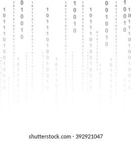 Flat Binary Code Screen Listing Table Stock Illustration