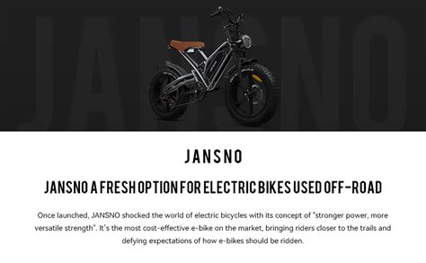 Amazon Eosbike Jansno Electric Bike For Adults X Fat Tire