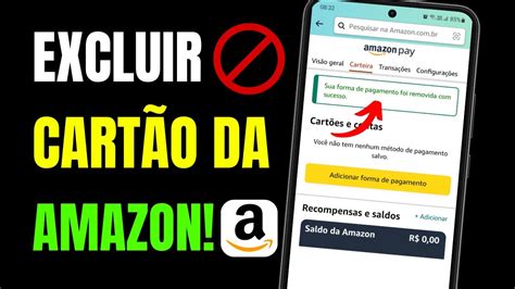 COMO REMOVER CARTÃO DE CRÉDITO CADASTRADO DA AMAZON YouTube