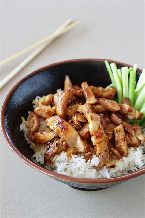 Teriyaki H Hnchen Mit Reis Und Bilder Kaufen Stockfood