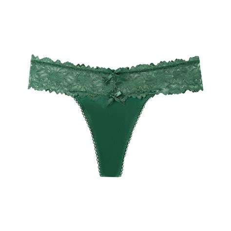 Njoeus Women S Lace Thongs Women Comfy Seamless Underwear Bikini T