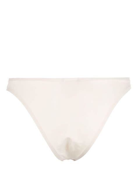 Jacquemus Le Bas De Maillot Signature Bikini Bottoms Neutrals