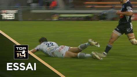 TOP 14 Essai de Pablo UBERTI 2 UBB SU Agen Bordeaux Bègles