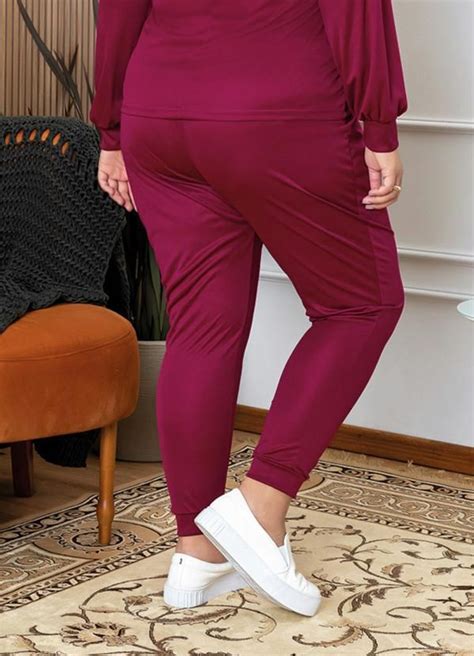 Marguerite Cal A P Rpura Filete Plus Size Plus Size Filet Fashion