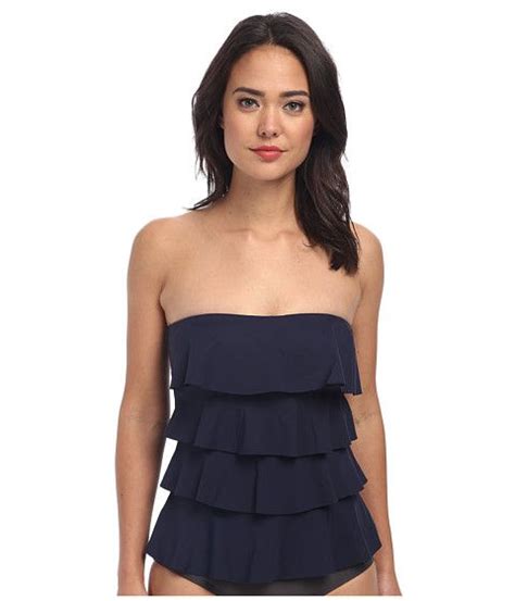 Michael Michael Kors Cascading Front Ruffle Tankini Ruffled Tankini