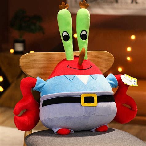 Cartoon Spongebob Plush Toy Kawaii Squidward Crab Boss Plush Sleeping