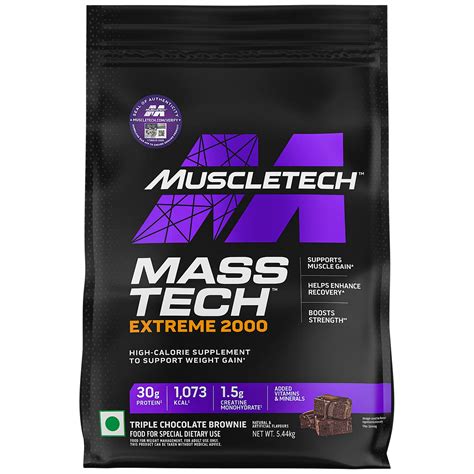 MuscleTech Masstech Extreme 2000 High Protein Food For Weight Gainer