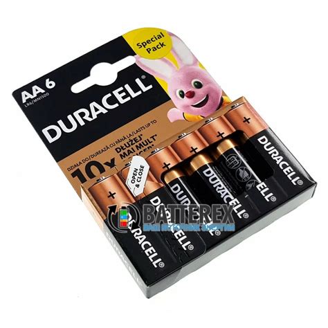 Батарейки АА Duracell Alkaline Lr6 15v 6 шт в блистере Купить