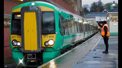 Southern Class 377 377616 Departs Caterham For London Bridge Youtube